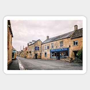 Bourton on the Water street, The Cotswolds Sticker